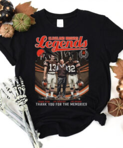 Cleveland Browns Legends Frank Ryan Jim Donovan Jim Brown T Shirt