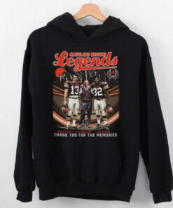 Cleveland Browns Legends Frank Ryan Jim Donovan Jim Brown T Shirt