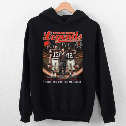 Cleveland Browns Legends Frank Ryan Jim Donovan Jim Brown T Shirt