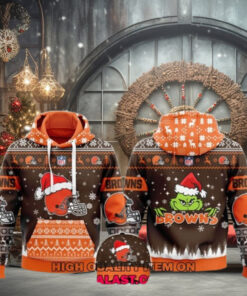 Cleveland Browns Merry Christmas Ugly Hoodie Sweatshirt