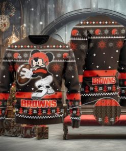 Cleveland Browns Mickey Mouse Ugly Christmas Sweater