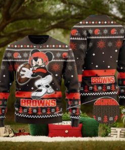 Cleveland Browns Mickey Mouse Ugly Christmas Sweater