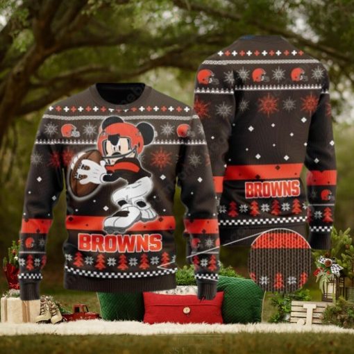 Cleveland Browns Mickey Mouse Ugly Christmas Sweater