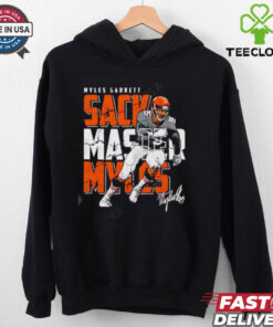 Cleveland Browns Myles Garrett Sack Master Myles running signature shirt