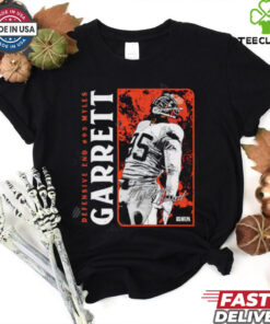 Cleveland Browns Myles Garrett Vertical signature shirt 2 Cleveland Browns Myles Garrett Vertical signature shirt