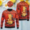 Pittsburgh Steelers NFL American Football Team Logo Cute Winnie The Pooh Bear 3D Ugly Christmas Sweater Shirt For Men And Women On Xmas Days