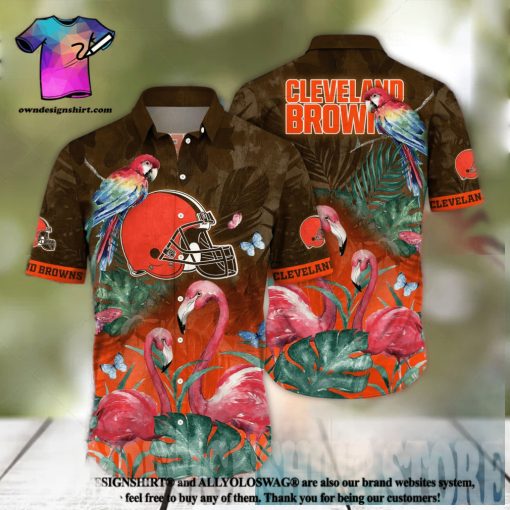 Cleveland Browns NFL Floral Full Printing Unisex Hawaiian Shirt