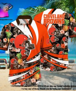 Cleveland Browns NFL Flower All Over Printed 3D Hawaiian Shirt