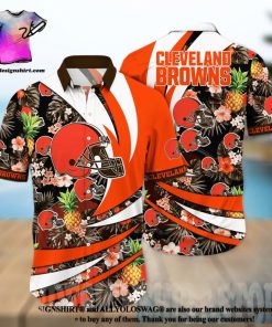 Cleveland Browns NFL Flower All Over Printed 3D Hawaiian Shirt