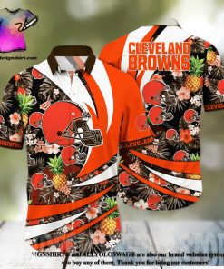 Cleveland Browns NFL Flower All Over Printed 3D Hawaiian Shirt