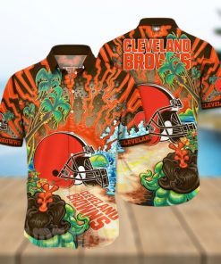 Cleveland Browns NFL Flower Full Printing 3D Hawaiian Shirt