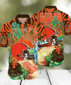 Cleveland Browns NFL Flower Full Printing 3D Hawaiian Shirt