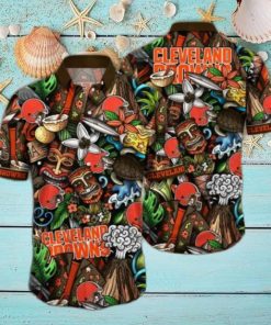 Cleveland Browns NFL Flower Hawaii Shirt And Tshirt For Fans