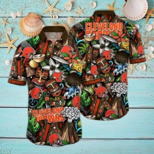 Cleveland Browns NFL Flower Hawaii Shirt And Thoodie, sweater, longsleeve, shirt v-neck, t-shirt For Fans