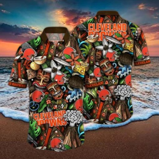 Cleveland Browns NFL Flower Hawaii Shirt And Thoodie, sweater, longsleeve, shirt v-neck, t-shirt For Fans