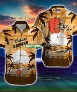 Cleveland Browns NFL Football Custom Name Hawaiian Shirt For Men And Women Gift For Fans hawaiian shirt