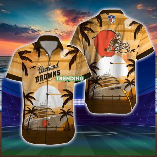 Cleveland Browns NFL Football Custom Name Hawaiian Shirt For Men And Women Gift For Fans hawaiian shirt