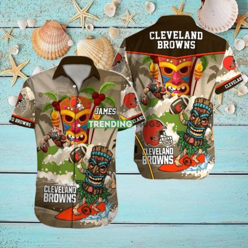 Cleveland Browns NFL Football Custom Name Hawaiian Shirt For Men And Women Gift For Real Fan hawaiian shirt