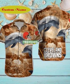 Cleveland Browns NFL Football Custom Name Hawaiian Shirt For Men And Women Style Gift For Fan hawaiian shirt