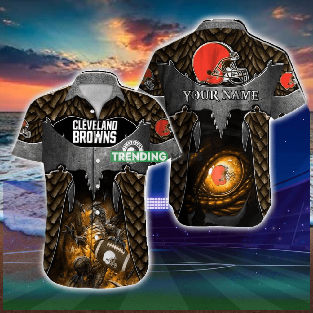 Cleveland Browns NFL Custom Name Hawaiian Shirt For Men And Women Best Gift  For Real Fans - Freedomdesign