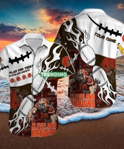 Cleveland Browns NFL Football Custom Name Hawaiian Shirt Great Gift For Men And Women Fans hawaiian hoodie, sweater, longsleeve, shirt v-neck, t-shirt