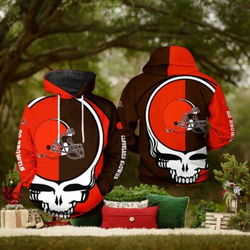 Cleveland Browns NFL Grateful Dead 3D Printed Hoodie