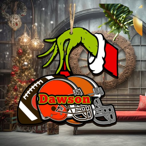 Cleveland Browns NFL Grinch Personalized Ornament SP121023104ID03