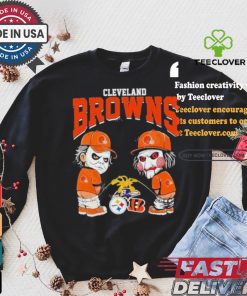 Cleveland Browns NFL Halloween Peeing Funny Shirt