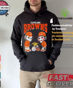 Cleveland Browns NFL Halloween Peeing Funny Shirt 2 Cleveland Browns NFL Halloween Peeing Funny Shirt