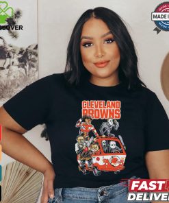 Cleveland Browns NFL Horror Characters Movie Hippie Halloween Shirt