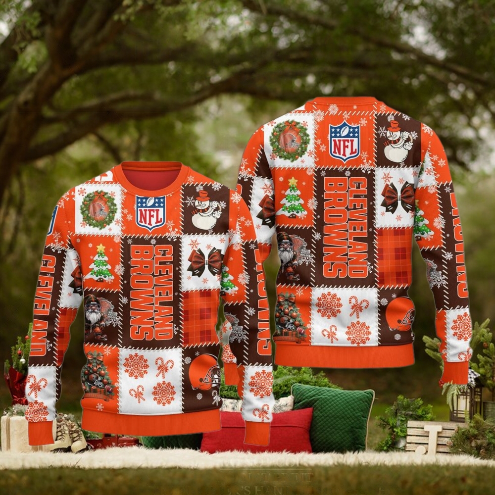 Cleveland Browns NFL Merry Christmas Gift For Friends And For Family Ugly Sweater Cleveland Browns NFL Merry Christmas Gift For Friends And For Family Ugly Sweater