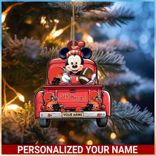 Cleveland Browns NFL Mickey Ornament Personalized Your Name SP12102338ID05