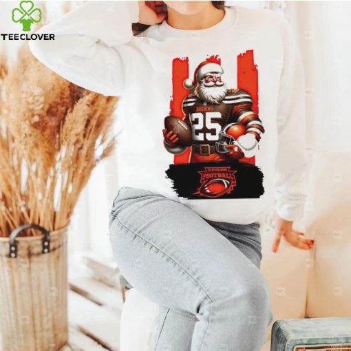 Cleveland Browns NFL Santa Claus Christmas hoodie, sweater, longsleeve, shirt v-neck, t-shirt