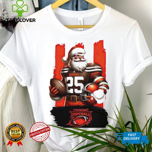 Cleveland Browns NFL Santa Claus Christmas hoodie, sweater, longsleeve, shirt v-neck, t-shirt