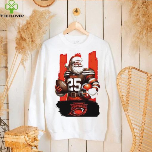 Cleveland Browns NFL Santa Claus Christmas hoodie, sweater, longsleeve, shirt v-neck, t-shirt