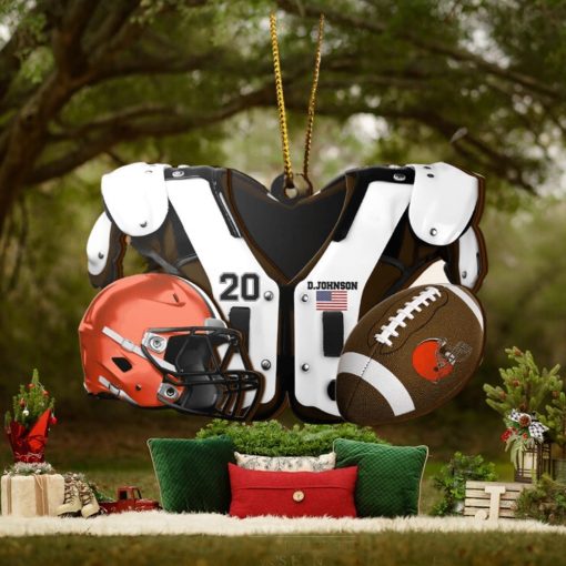 Cleveland Browns NFL Sport Ornament Custom Your Name And Number