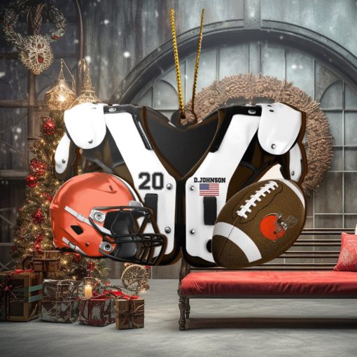 Cleveland Browns NFL Sport Ornament Custom Your Name And Number