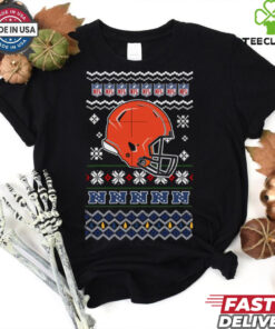 Cleveland Browns NFL football Christmas helmet shirt