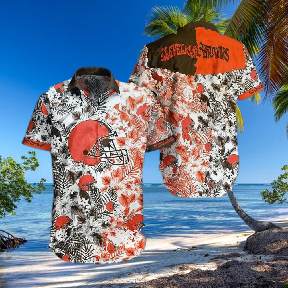 Cleveland Browns Nfl Beach Shirt Graphic Floral Pattern Print This Summer  Hawaiian Shirt Luzgear – Family Gift Ideas That Everyone Will Enjoy -  Limotees