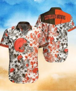 Cleveland Browns Nfl Beach Shirt Graphic Floral Pattern Print This Summer Hawaiian Shirt Luzgear – Family Gift Ideas That Everyone Will Enjoy