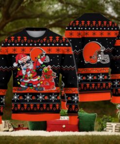 Cleveland Browns Santa Claus Ugly Christmas Sweater
