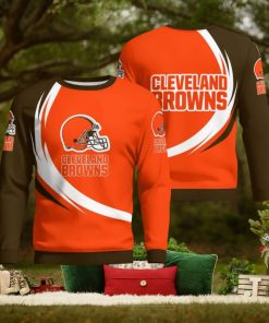 Cleveland Browns Simple Vintage 3D Sweater Christmas Gift For Fans
