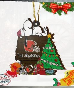 Cleveland Browns Snoopy NFL Sport Ornament Custom Name