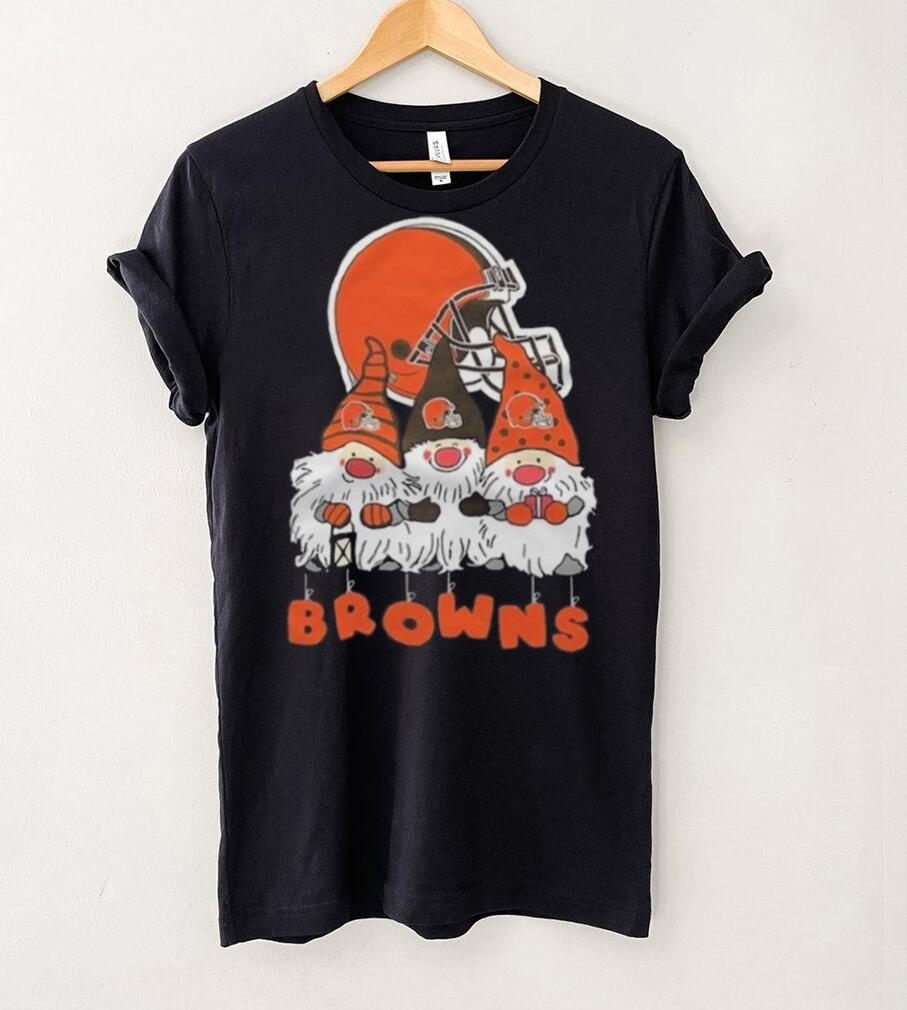 Gnomies Cleveland Browns Christmas T-Shirt - TeeNavi