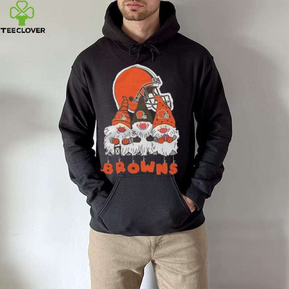 Gnomies Cleveland Browns Christmas T-Shirt - TeeNavi