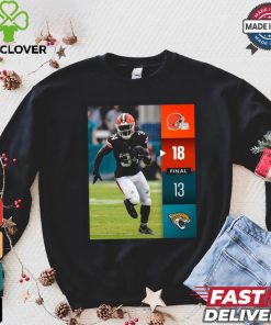 Cleveland Browns Win 18 13 Jaguars Jacksonville 2024 NFL Week 2 Final Score Shirt