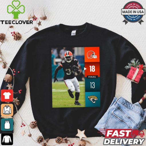 Cleveland Browns Win 18 13 Jaguars Jacksonville 2024 NFL Week 2 Final Score Shirt