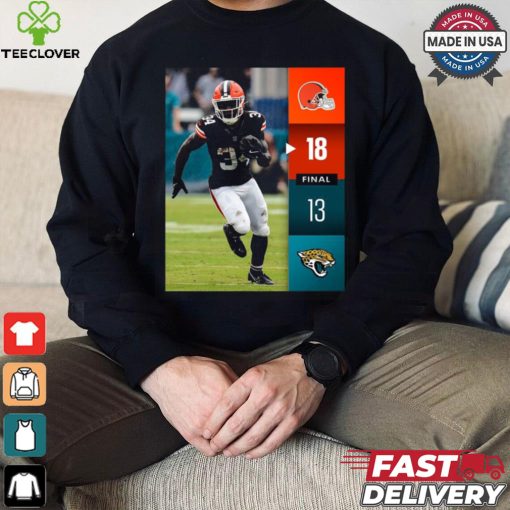 Cleveland Browns Win 18 13 Jaguars Jacksonville 2024 NFL Week 2 Final Score Shirt