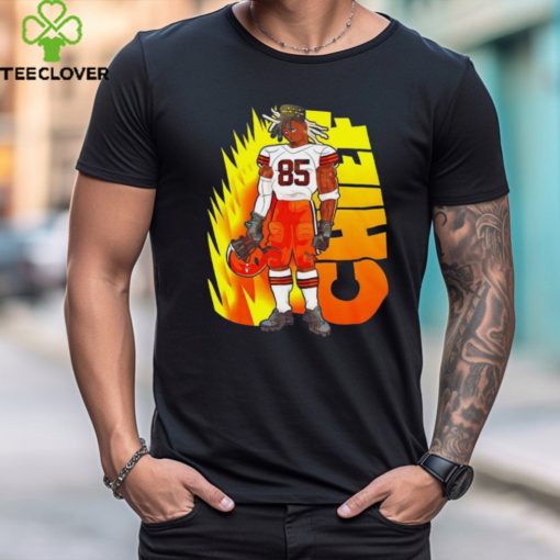 Cleveland Browns chef David Njoku 85 cartoon shirt