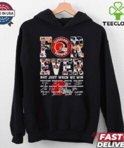Cleveland Browns forever not just when we win signatures shirt